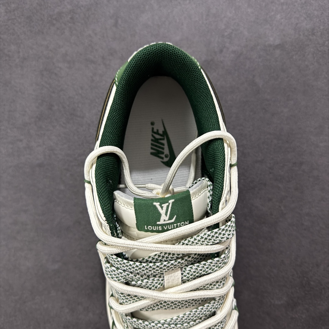 【定制版】Nike SB Dunk Low LV联名 绑带绿勾 周年高端定制 低帮休闲板鞋 DM6868-103