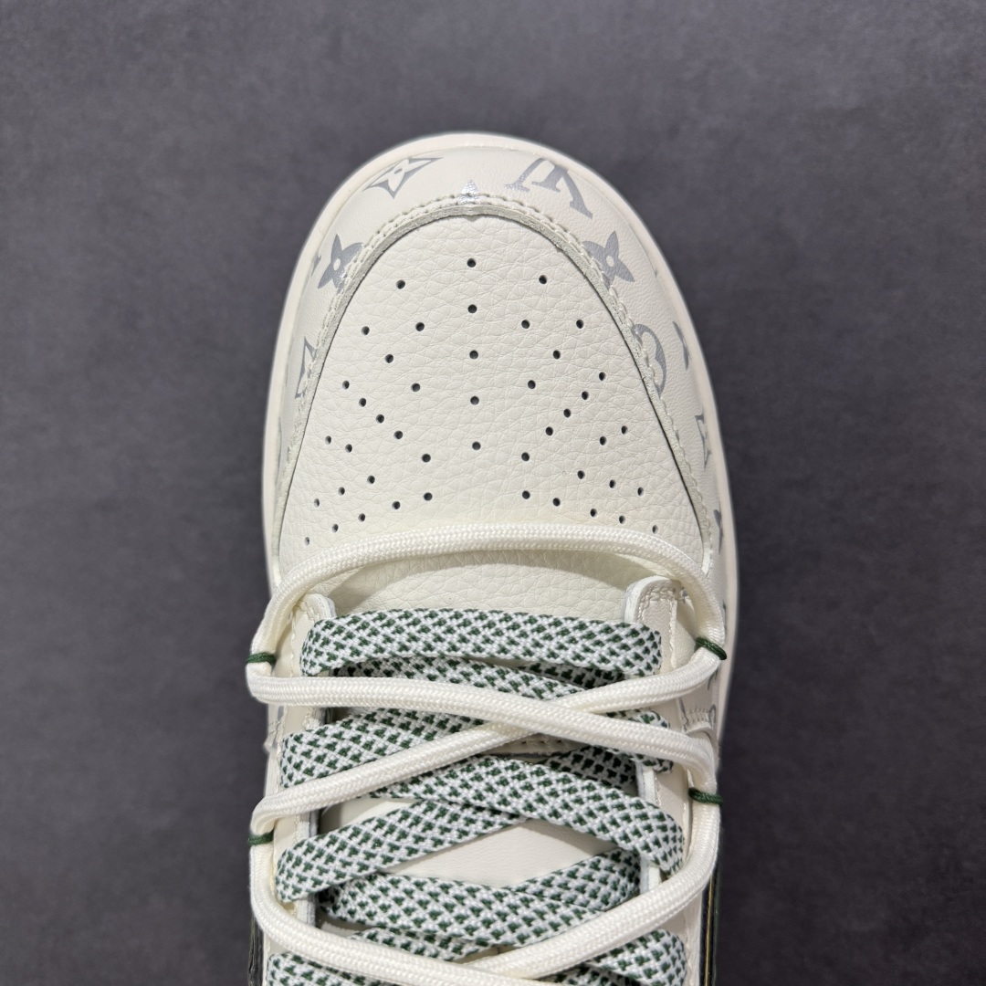 【定制版】Nike SB Dunk Low LV联名 绑带绿勾 周年高端定制 低帮休闲板鞋 DM6868-103
