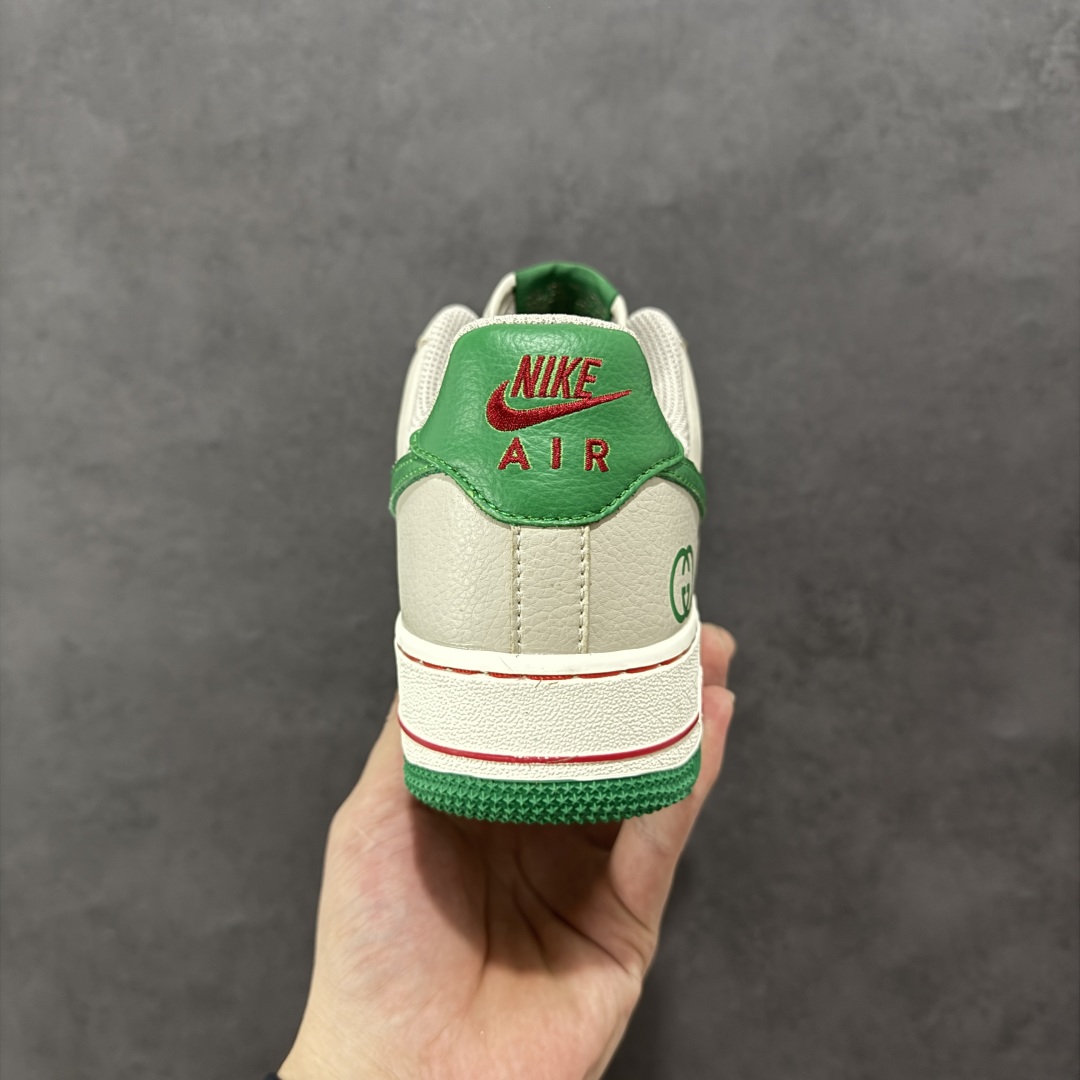 【定制版】Nike Air Force 1'07 Low 古驰联名 灰棕小绿勾 空军一号低帮休闲板鞋 LW9279-003