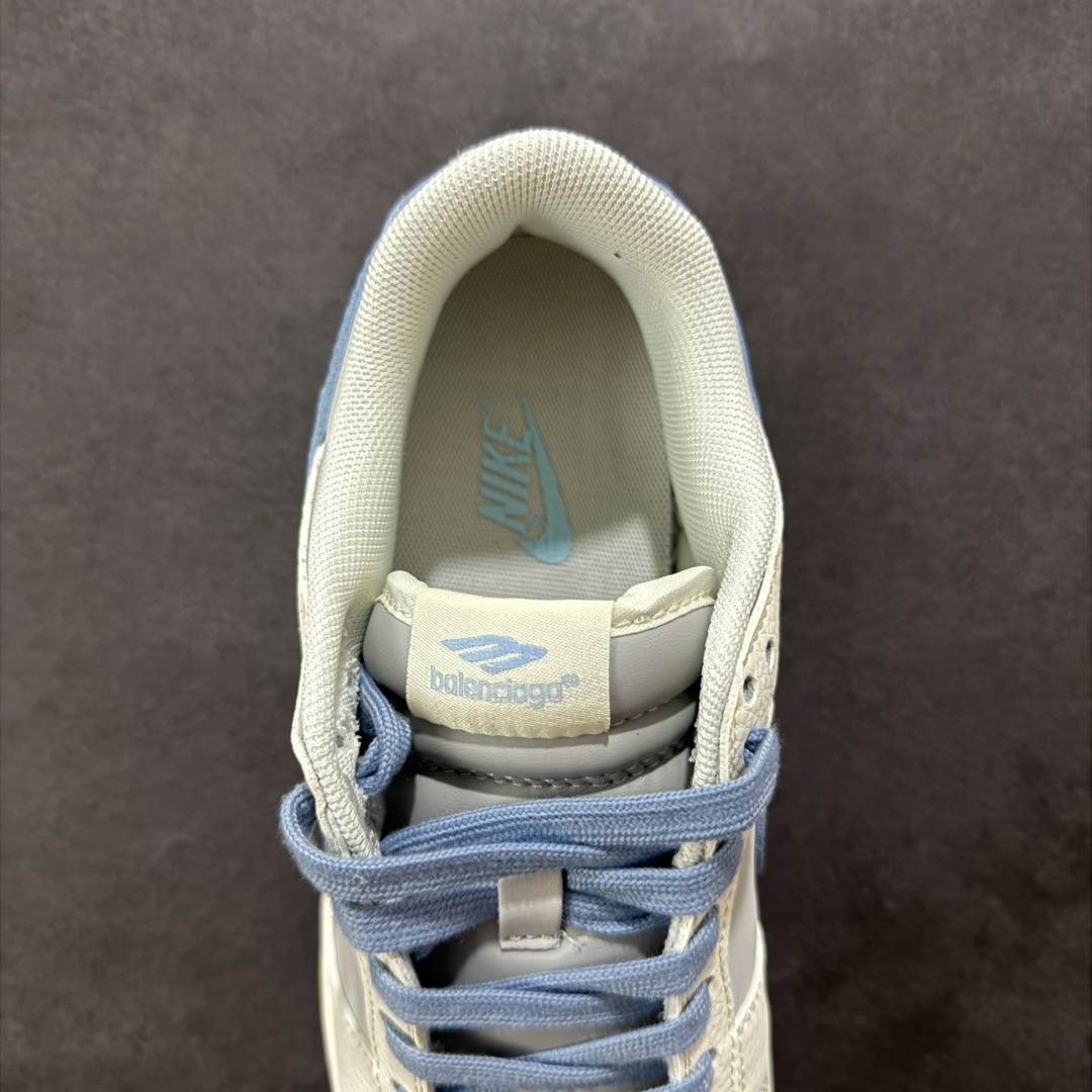 【定制版】Nike SB Dunk Low Balenciaga联名 米浅蓝勾 周年高端定制 低帮休闲板鞋 ZH2598-273