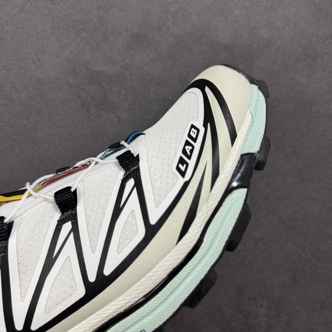 图片[5]-【GQ纯原福利】Salomon 萨洛蒙 XT-6 复古机能户外跑鞋 大厂纯原福利 全码福利清货 品质细节到位 售前售后保障到底💪🏻 这双XT-6 鞋面以锯齿状的包裹系统呈现 在黑色基底之下加入了各种色点缀 内嵌式的袜套设计与 Quicklace 系带系统一道 实现了立体包裹与精准贴合 结合 Contagrip 大底科技 让穿着者可以轻松驾驭户外与通勤下的任何运动生活场景 无缝鞋身户外随意纵横 颜值与脚感兼备 出街通勤 绝对非常吸睛 你值得拥有 尺码：36 36.5 37.5 38 38.5 39 40 40.5 41 42 42.5 43 44 44.5 45-选品中心