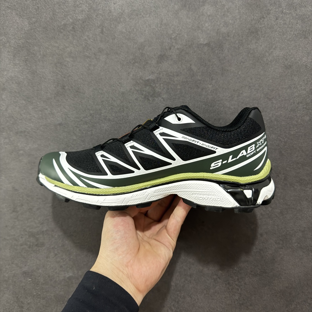 图片[2]-【GQ纯原福利】Salomon 萨洛蒙 XT-6 复古机能户外跑鞋 大厂纯原福利 全码福利清货 品质细节到位 售前售后保障到底💪🏻 这双XT-6 鞋面以锯齿状的包裹系统呈现 在黑色基底之下加入了各种色点缀 内嵌式的袜套设计与 Quicklace 系带系统一道 实现了立体包裹与精准贴合 结合 Contagrip 大底科技 让穿着者可以轻松驾驭户外与通勤下的任何运动生活场景 无缝鞋身户外随意纵横 颜值与脚感兼备 出街通勤 绝对非常吸睛 你值得拥有 尺码：36 36.5 37.5 38 38.5 39 40 40.5 41 42 42.5 43 44 44.5 45-选品中心