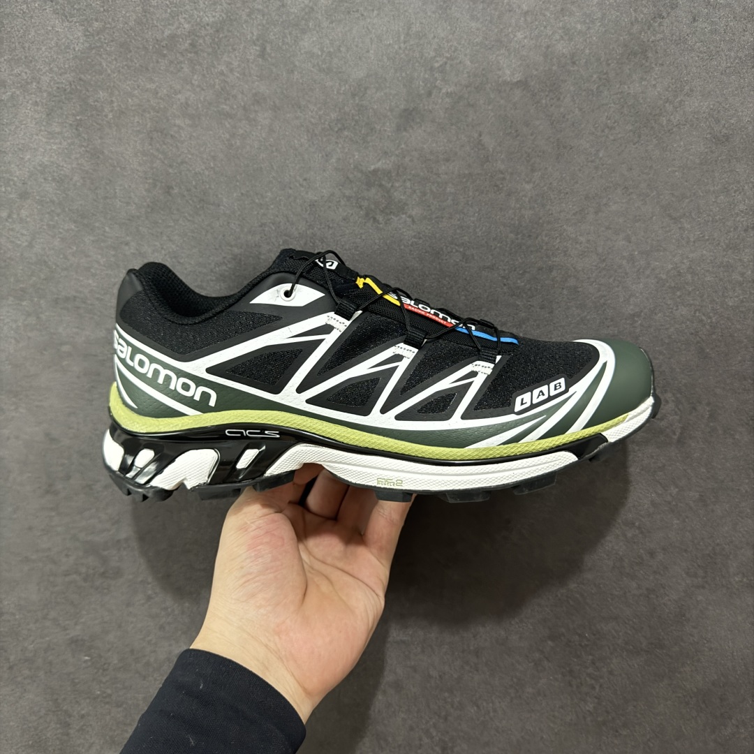 【GQ纯原福利】Salomon 萨洛蒙 XT-6 复古机能户外跑鞋 大厂纯原福利 全码福利清货 品质细节到位 售前售后保障到底💪🏻 这双XT-6 鞋面以锯齿状的包裹系统呈现 在黑色基底之下加入了各种色点缀 内嵌式的袜套设计与 Quicklace 系带系统一道 实现了立体包裹与精准贴合 结合 Contagrip 大底科技 让穿着者可以轻松驾驭户外与通勤下的任何运动生活场景 无缝鞋身户外随意纵横 颜值与脚感兼备 出街通勤 绝对非常吸睛 你值得拥有 尺码：36 36.5 37.5 38 38.5 39 40 40.5 41 42 42.5 43 44 44.5 45-选品中心