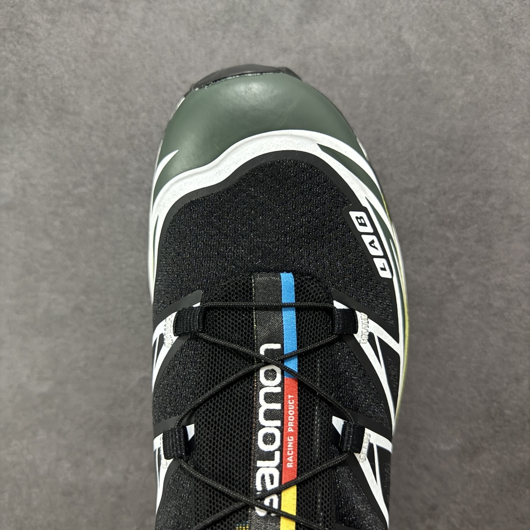 图片[8]-【GQ纯原福利】Salomon 萨洛蒙 XT-6 复古机能户外跑鞋 大厂纯原福利 全码福利清货 品质细节到位 售前售后保障到底💪🏻 这双XT-6 鞋面以锯齿状的包裹系统呈现 在黑色基底之下加入了各种色点缀 内嵌式的袜套设计与 Quicklace 系带系统一道 实现了立体包裹与精准贴合 结合 Contagrip 大底科技 让穿着者可以轻松驾驭户外与通勤下的任何运动生活场景 无缝鞋身户外随意纵横 颜值与脚感兼备 出街通勤 绝对非常吸睛 你值得拥有 尺码：36 36.5 37.5 38 38.5 39 40 40.5 41 42 42.5 43 44 44.5 45-选品中心