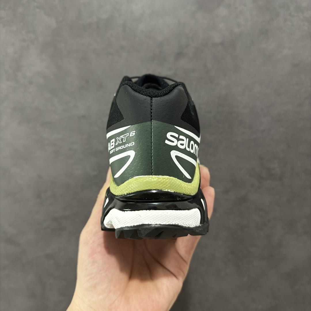 图片[4]-【GQ纯原福利】Salomon 萨洛蒙 XT-6 复古机能户外跑鞋 大厂纯原福利 全码福利清货 品质细节到位 售前售后保障到底💪🏻 这双XT-6 鞋面以锯齿状的包裹系统呈现 在黑色基底之下加入了各种色点缀 内嵌式的袜套设计与 Quicklace 系带系统一道 实现了立体包裹与精准贴合 结合 Contagrip 大底科技 让穿着者可以轻松驾驭户外与通勤下的任何运动生活场景 无缝鞋身户外随意纵横 颜值与脚感兼备 出街通勤 绝对非常吸睛 你值得拥有 尺码：36 36.5 37.5 38 38.5 39 40 40.5 41 42 42.5 43 44 44.5 45-选品中心