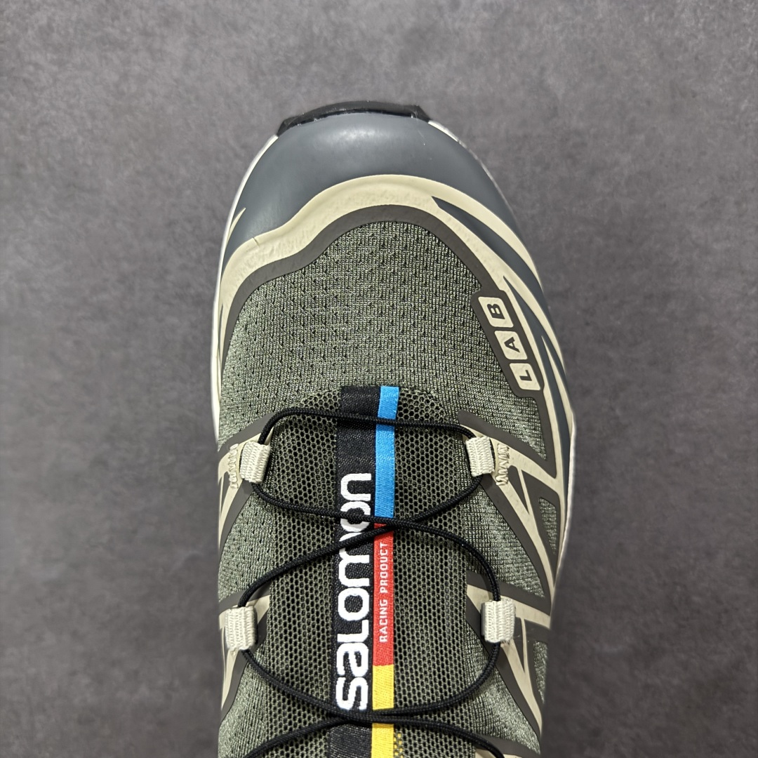 图片[8]-【GQ纯原福利】Salomon 萨洛蒙 XT-6 复古机能户外跑鞋 大厂纯原福利 全码福利清货 品质细节到位 售前售后保障到底💪🏻 这双XT-6 鞋面以锯齿状的包裹系统呈现 在黑色基底之下加入了各种色点缀 内嵌式的袜套设计与 Quicklace 系带系统一道 实现了立体包裹与精准贴合 结合 Contagrip 大底科技 让穿着者可以轻松驾驭户外与通勤下的任何运动生活场景 无缝鞋身户外随意纵横 颜值与脚感兼备 出街通勤 绝对非常吸睛 你值得拥有 尺码：36 36.5 37.5 38 38.5 39 40 40.5 41 42 42.5 43 44 44.5 45-选品中心