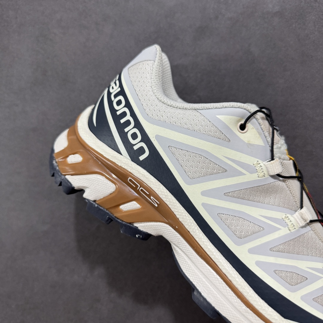 图片[6]-【GQ纯原福利】Salomon 萨洛蒙 XT-6 复古机能户外跑鞋 大厂纯原福利 全码福利清货 品质细节到位 售前售后保障到底💪🏻 这双XT-6 鞋面以锯齿状的包裹系统呈现 在黑色基底之下加入了各种色点缀 内嵌式的袜套设计与 Quicklace 系带系统一道 实现了立体包裹与精准贴合 结合 Contagrip 大底科技 让穿着者可以轻松驾驭户外与通勤下的任何运动生活场景 无缝鞋身户外随意纵横 颜值与脚感兼备 出街通勤 绝对非常吸睛 你值得拥有 尺码：36 36.5 37.5 38 38.5 39 40 40.5 41 42 42.5 43 44 44.5 45-选品中心