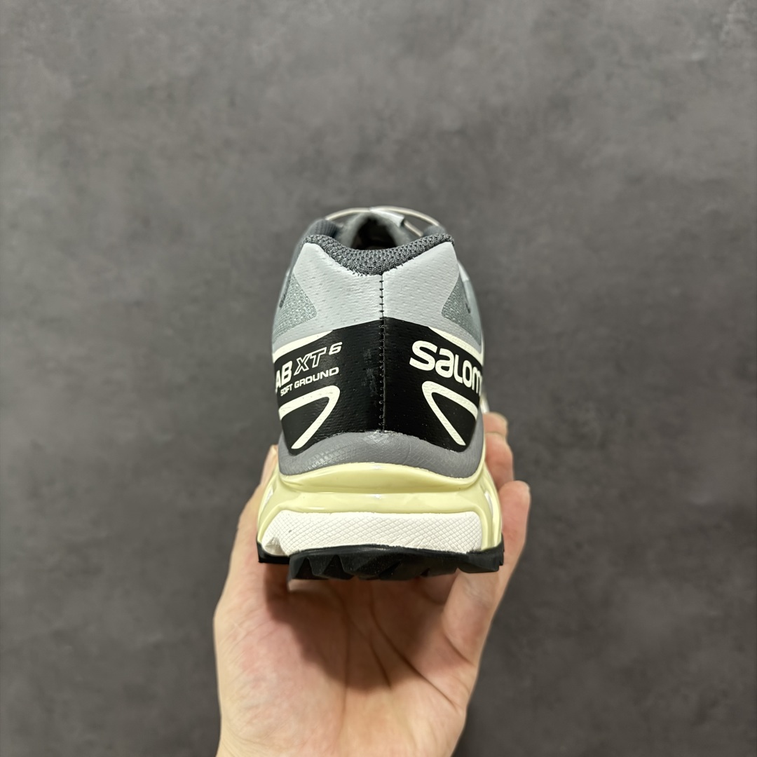 图片[4]-【GQ纯原福利】Salomon 萨洛蒙 XT-6 复古机能户外跑鞋 大厂纯原福利 全码福利清货 品质细节到位 售前售后保障到底💪🏻 这双XT-6 鞋面以锯齿状的包裹系统呈现 在黑色基底之下加入了各种色点缀 内嵌式的袜套设计与 Quicklace 系带系统一道 实现了立体包裹与精准贴合 结合 Contagrip 大底科技 让穿着者可以轻松驾驭户外与通勤下的任何运动生活场景 无缝鞋身户外随意纵横 颜值与脚感兼备 出街通勤 绝对非常吸睛 你值得拥有 尺码：36 36.5 37.5 38 38.5 39 40 40.5 41 42 42.5 43 44 44.5 45-选品中心