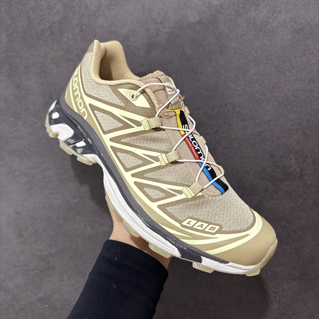 图片[3]-【GQ纯原福利】Salomon 萨洛蒙 XT-6 复古机能户外跑鞋 大厂纯原福利 全码福利清货 品质细节到位 售前售后保障到底💪🏻 这双XT-6 鞋面以锯齿状的包裹系统呈现 在黑色基底之下加入了各种色点缀 内嵌式的袜套设计与 Quicklace 系带系统一道 实现了立体包裹与精准贴合 结合 Contagrip 大底科技 让穿着者可以轻松驾驭户外与通勤下的任何运动生活场景 无缝鞋身户外随意纵横 颜值与脚感兼备 出街通勤 绝对非常吸睛 你值得拥有 尺码：36 36.5 37.5 38 38.5 39 40 40.5 41 42 42.5 43 44 44.5 45-选品中心
