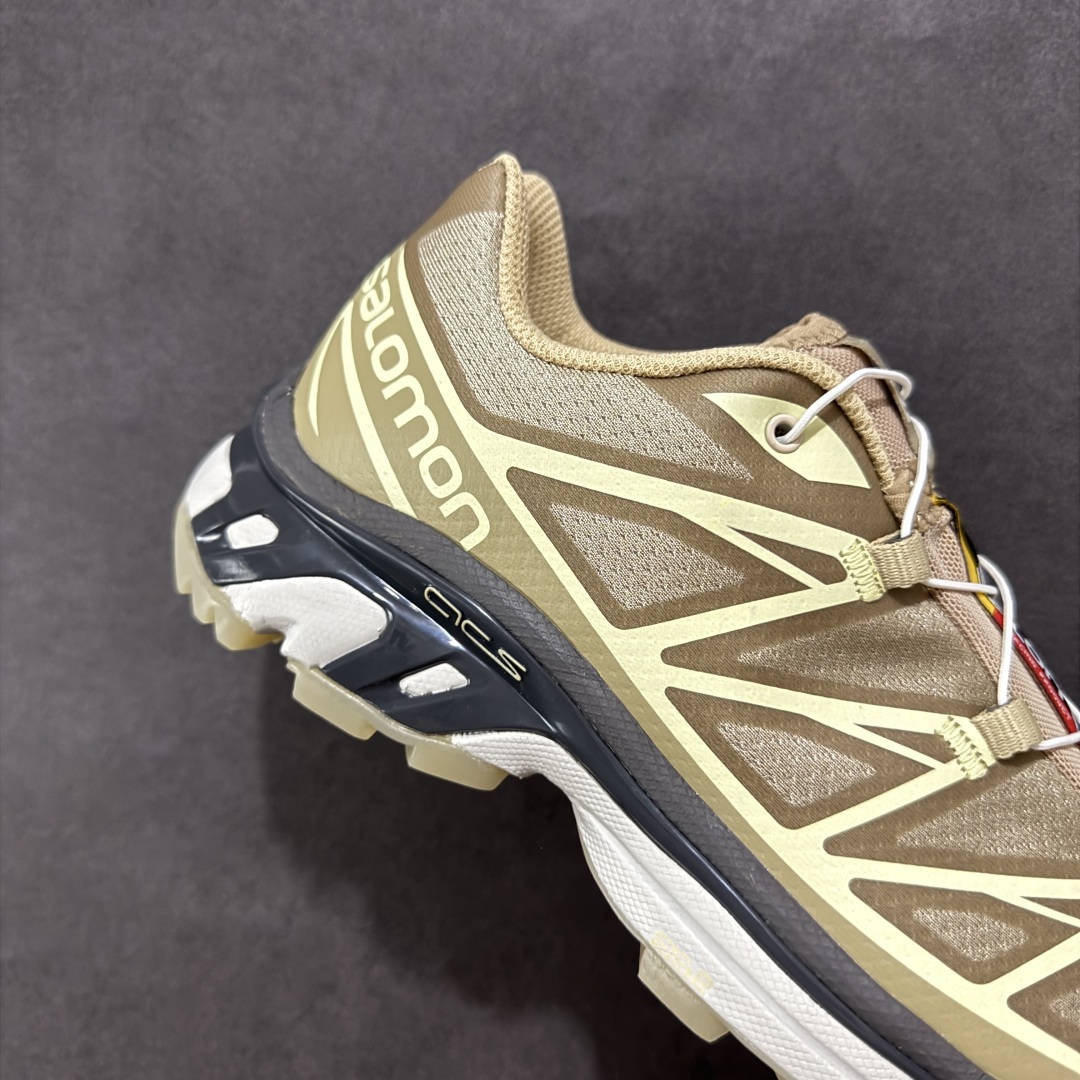 图片[6]-【GQ纯原福利】Salomon 萨洛蒙 XT-6 复古机能户外跑鞋 大厂纯原福利 全码福利清货 品质细节到位 售前售后保障到底💪🏻 这双XT-6 鞋面以锯齿状的包裹系统呈现 在黑色基底之下加入了各种色点缀 内嵌式的袜套设计与 Quicklace 系带系统一道 实现了立体包裹与精准贴合 结合 Contagrip 大底科技 让穿着者可以轻松驾驭户外与通勤下的任何运动生活场景 无缝鞋身户外随意纵横 颜值与脚感兼备 出街通勤 绝对非常吸睛 你值得拥有 尺码：36 36.5 37.5 38 38.5 39 40 40.5 41 42 42.5 43 44 44.5 45-选品中心