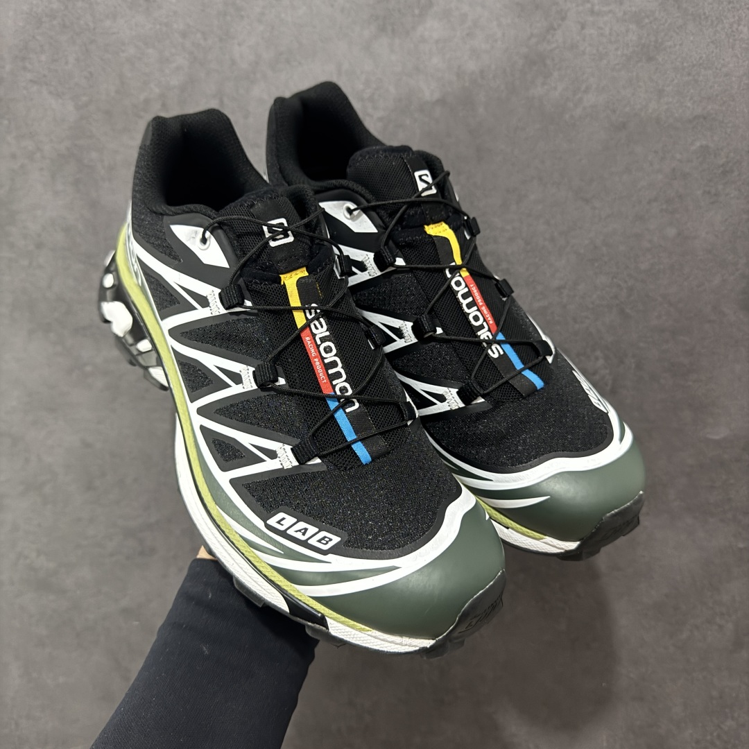 图片[5]-【GQ纯原福利】Salomon 萨洛蒙 XT-6 复古机能户外跑鞋 大厂纯原福利 全码福利清货 品质细节到位 售前售后保障到底💪🏻 这双XT-6 鞋面以锯齿状的包裹系统呈现 在黑色基底之下加入了各种色点缀 内嵌式的袜套设计与 Quicklace 系带系统一道 实现了立体包裹与精准贴合 结合 Contagrip 大底科技 让穿着者可以轻松驾驭户外与通勤下的任何运动生活场景 无缝鞋身户外随意纵横 颜值与脚感兼备 出街通勤 绝对非常吸睛 你值得拥有 尺码：36 36.5 37.5 38 38.5 39 40 40.5 41 42 42.5 43 44 44.5 45-选品中心