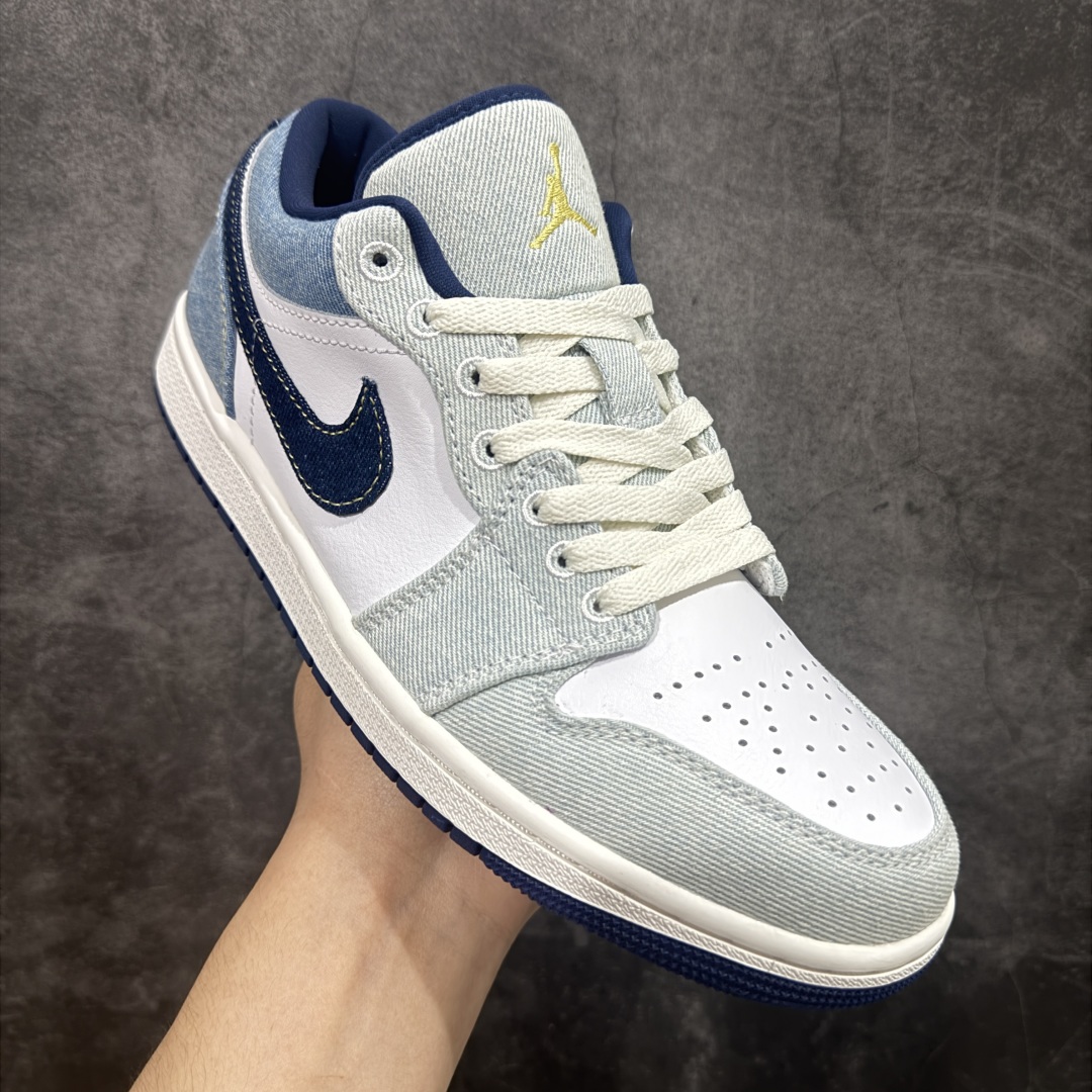 【DT纯原】Air Jordan AJ1 Low 低帮 浅蓝白牛仔 IH0648-141