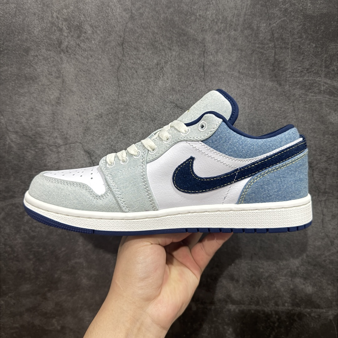 【DT纯原】Air Jordan AJ1 Low 低帮 浅蓝白牛仔 IH0648-141