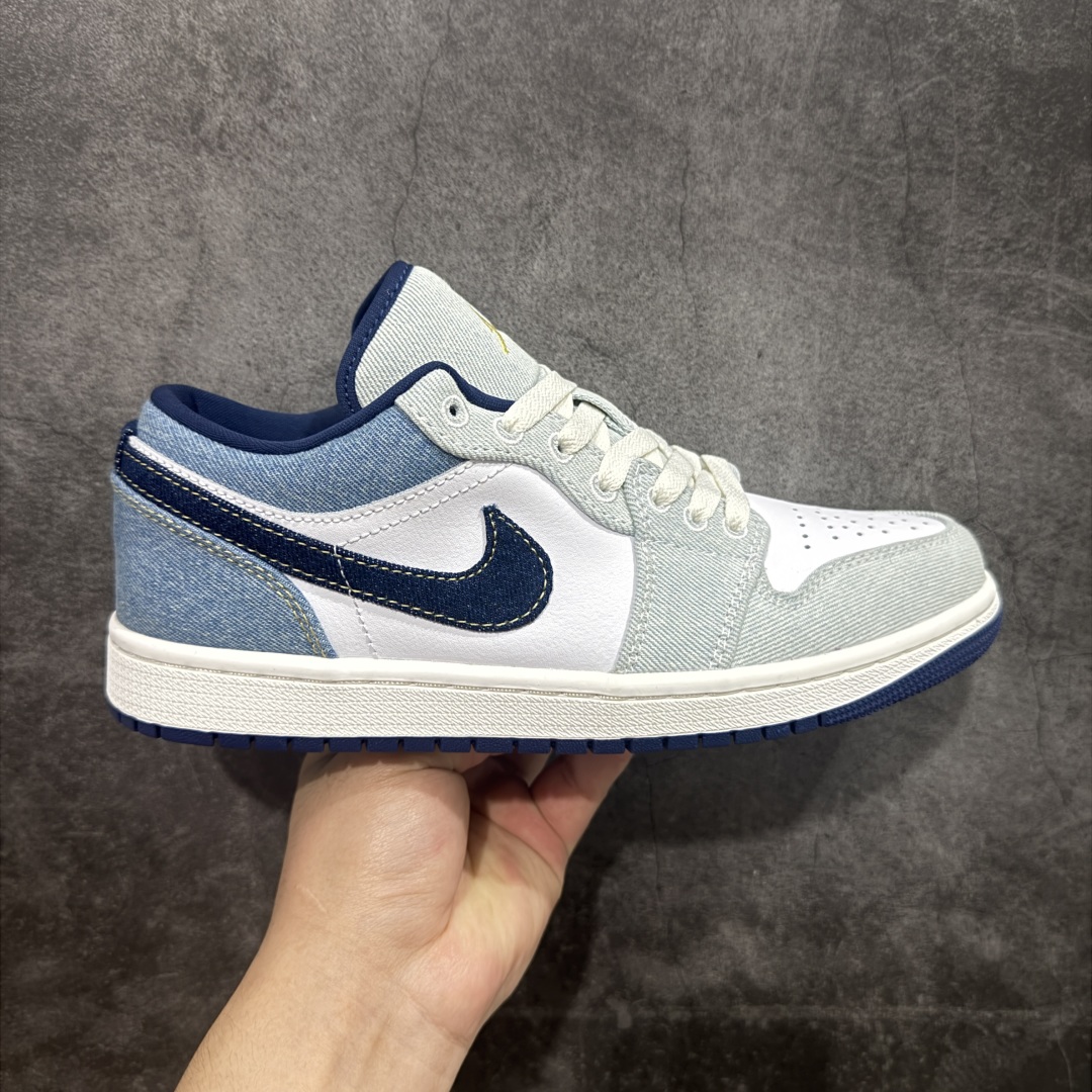 【DT纯原】Air Jordan AJ1 Low 低帮 浅蓝白牛仔 IH0648-141