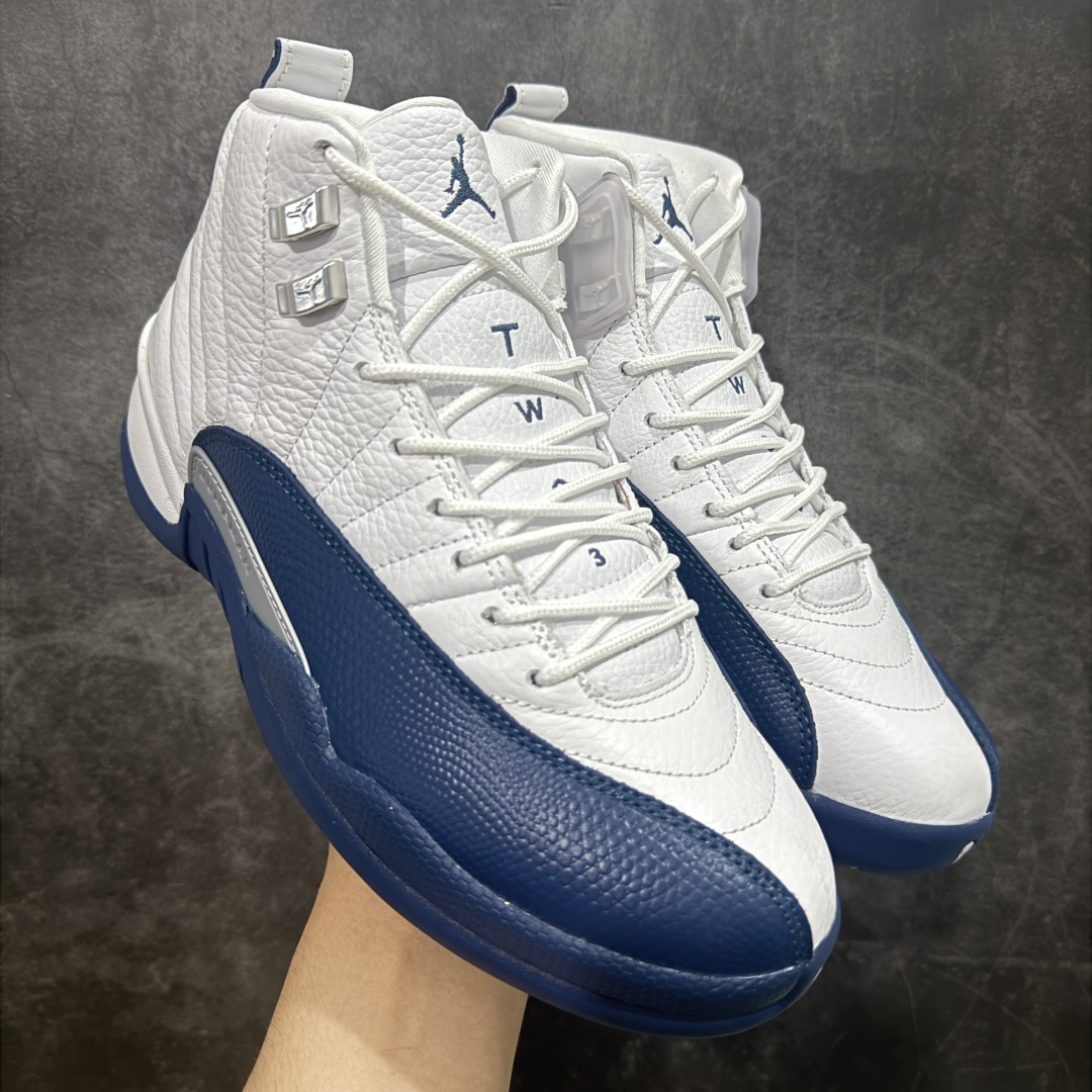  
【顶级外贸版】Air Jordan AJ12 Retro 白蓝 法国蓝 CT8013-114
原楦原