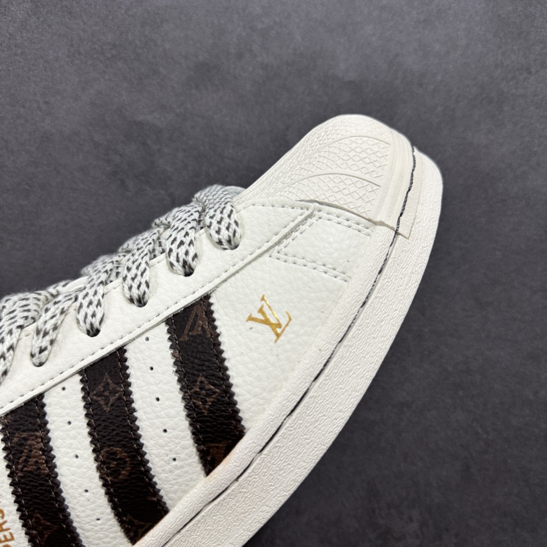 【定制版】AD Originals Superstar x Louis Vuitton 白棕 SD6803