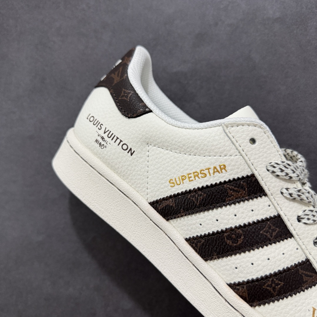 【定制版】AD Originals Superstar x Louis Vuitton 白棕 SD6803