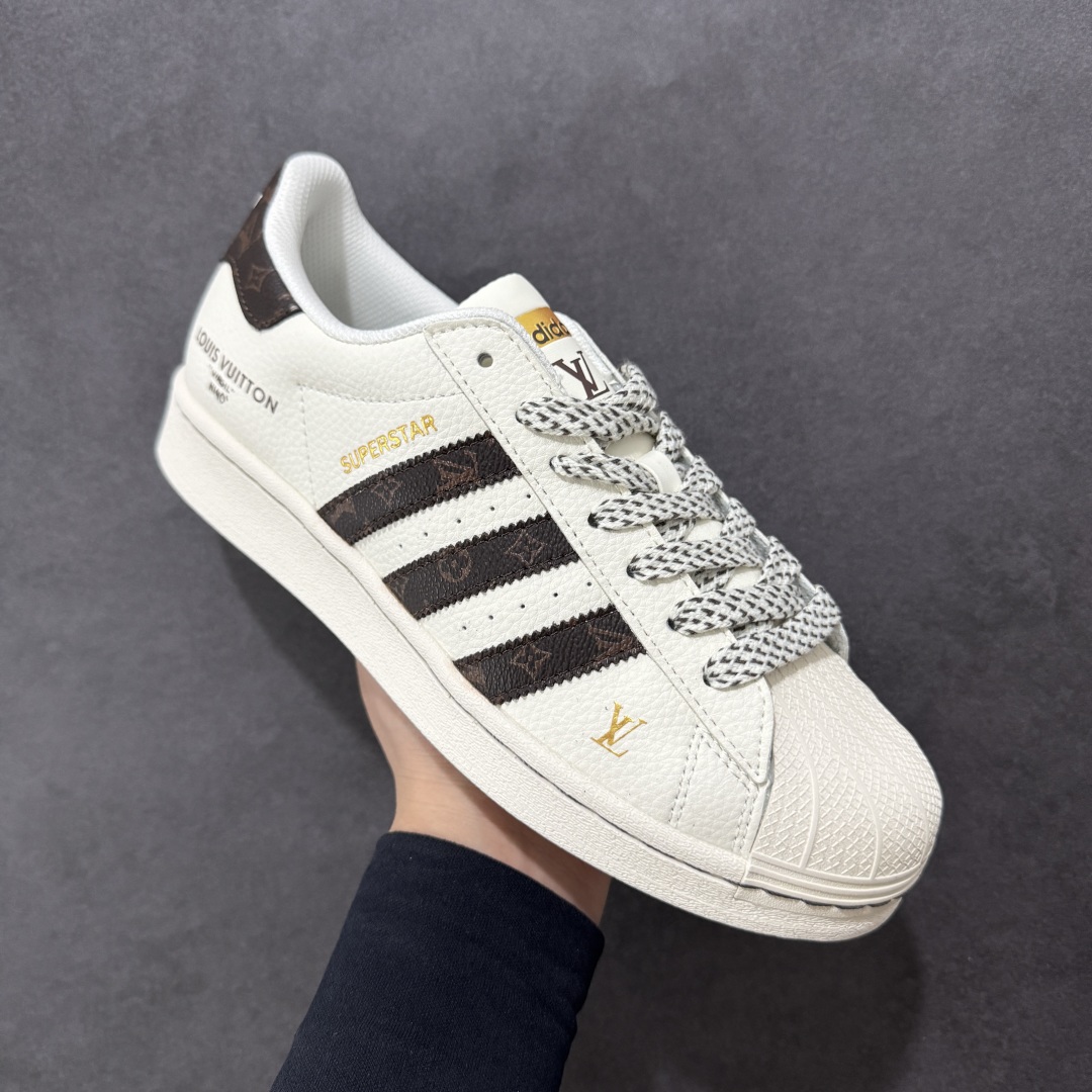 【定制版】AD Originals Superstar x Louis Vuitton 白棕 SD6803
