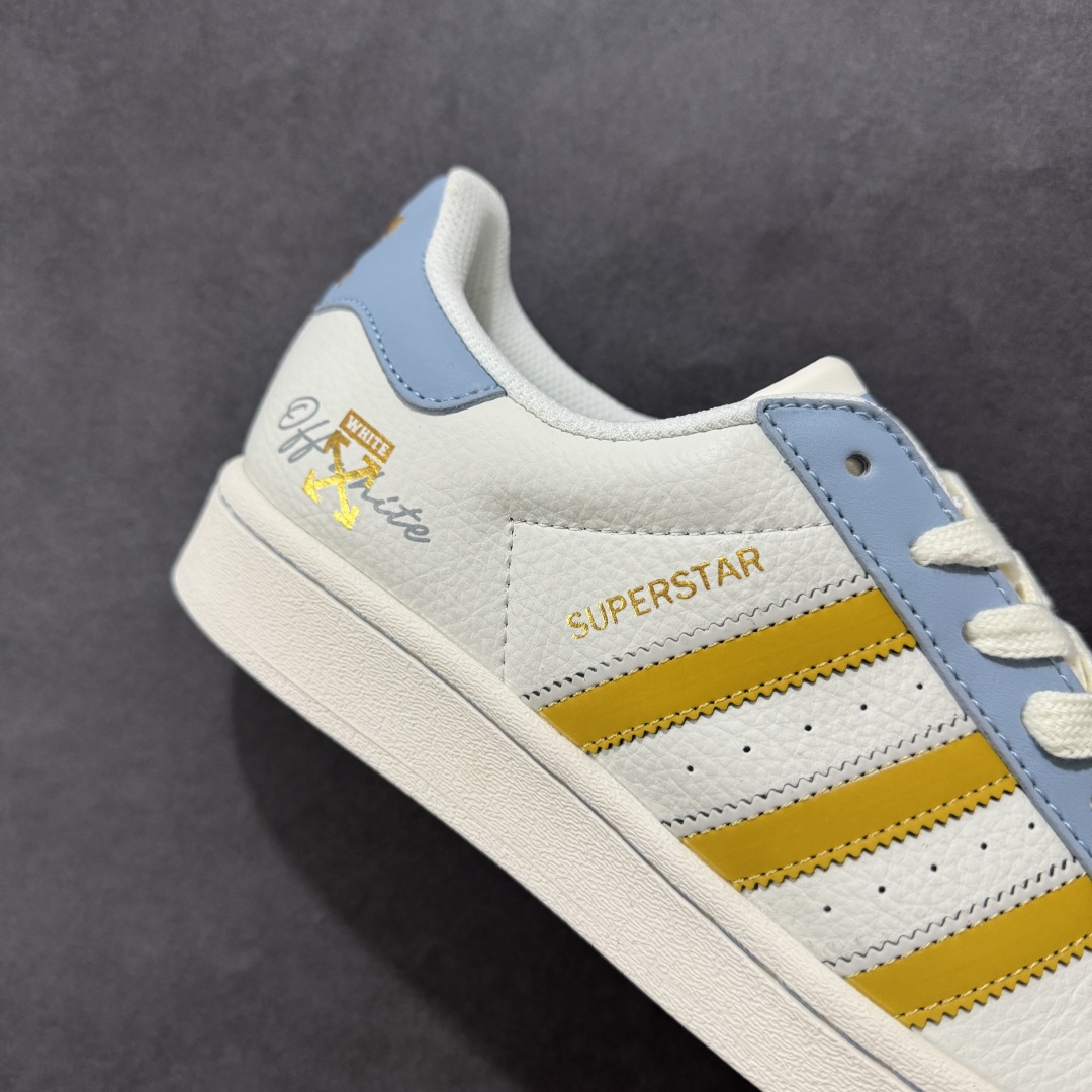 【定制版】AD Originals Superstar x OFF-WHITE 白蓝黄 SD6812