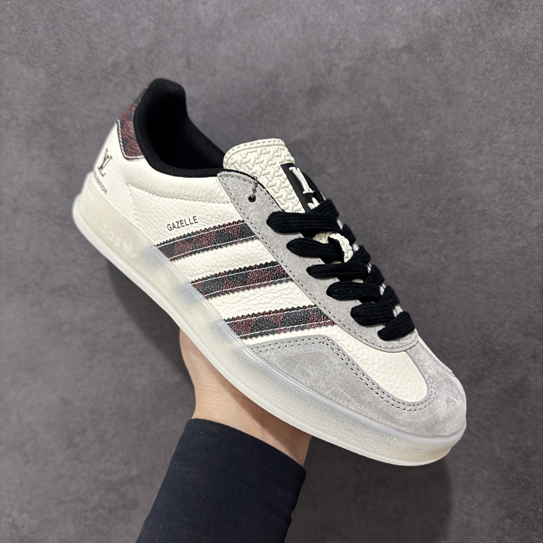  
【定制版】AD Originals Gazelle INdoor x Louis Vuitton 灰