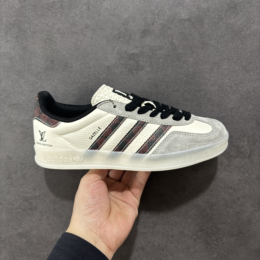  
【定制版】AD Originals Gazelle INdoor x Louis Vuitton 灰