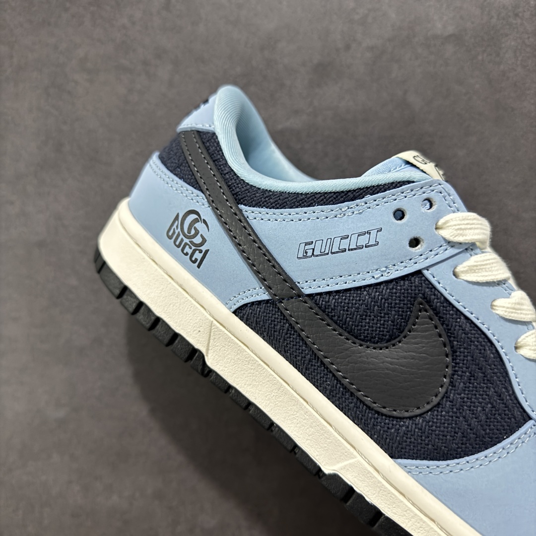 【定制版】Nike SB Dunk Low x GUCCI 蓝黑小勾 XD1588-214