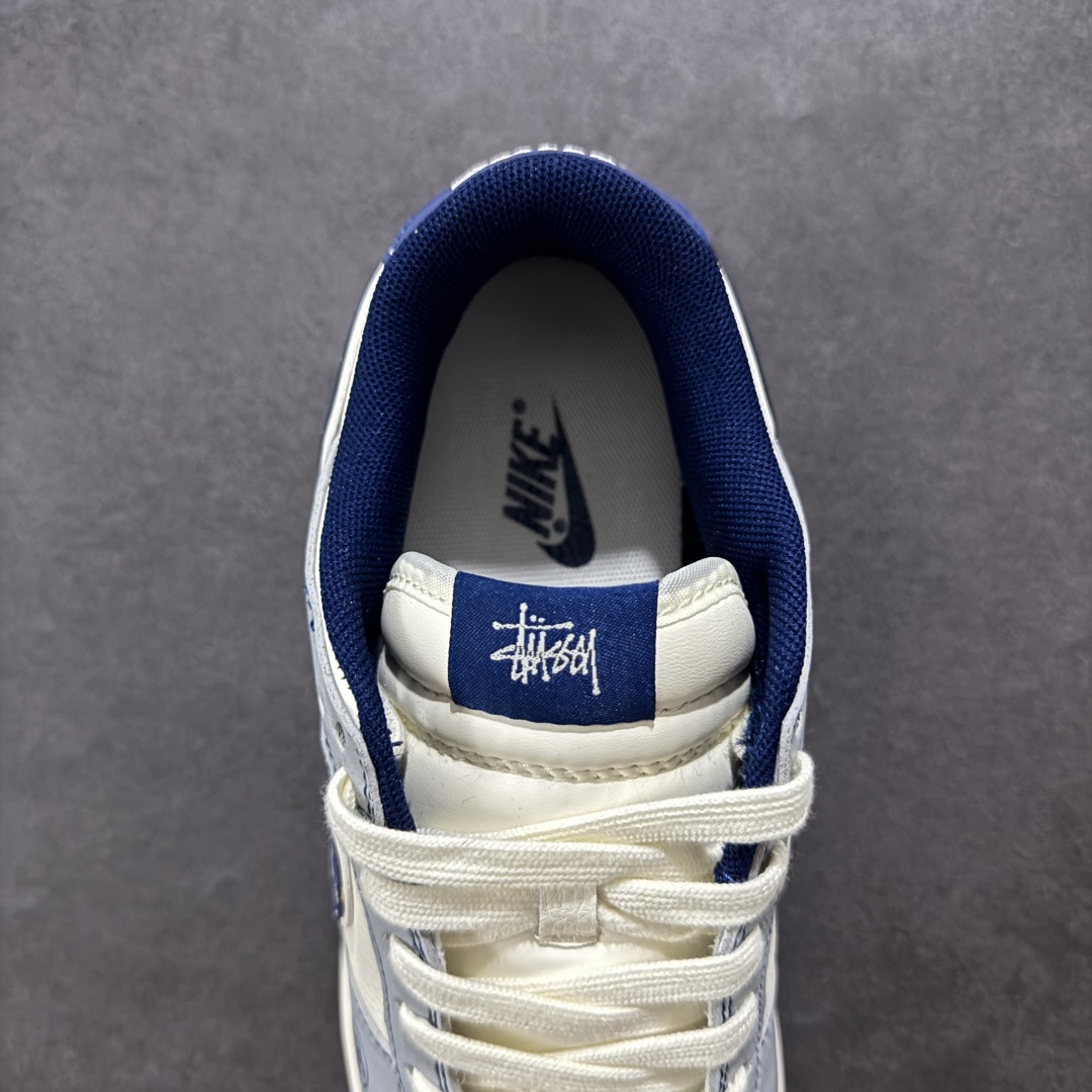 【定制版】Nike SB Dunk Low 斯图西联名 英文蓝勾 周年高端定制 低帮休闲板鞋 XS6089-595