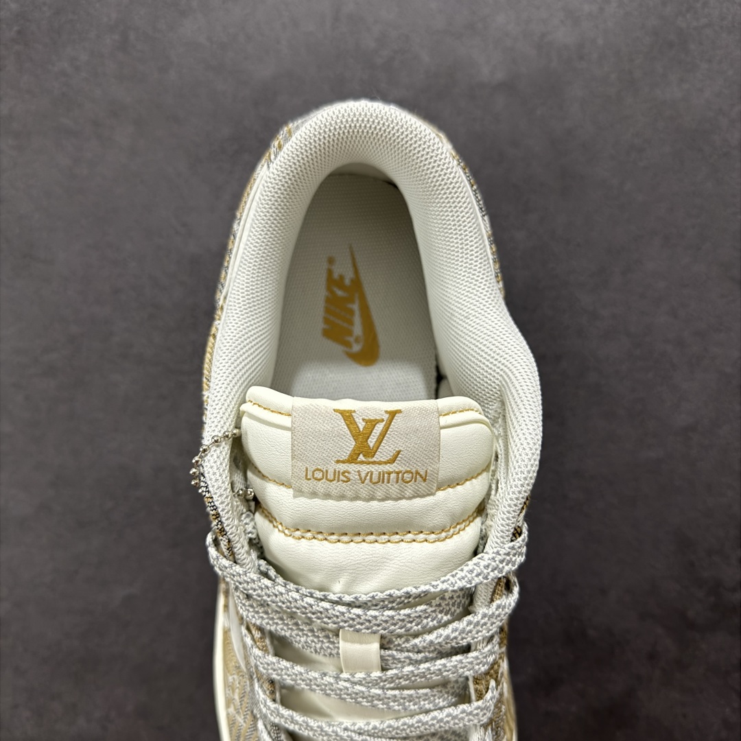 【定制版】Nike SB Dunk Low LV联名 卡其灰 周年高端定制 低帮休闲板鞋 SC9772-810