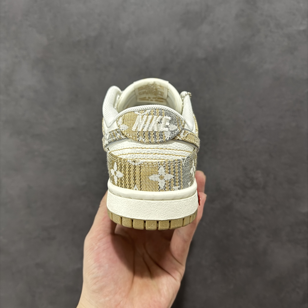 【定制版】Nike SB Dunk Low LV联名 卡其灰 周年高端定制 低帮休闲板鞋 SC9772-810