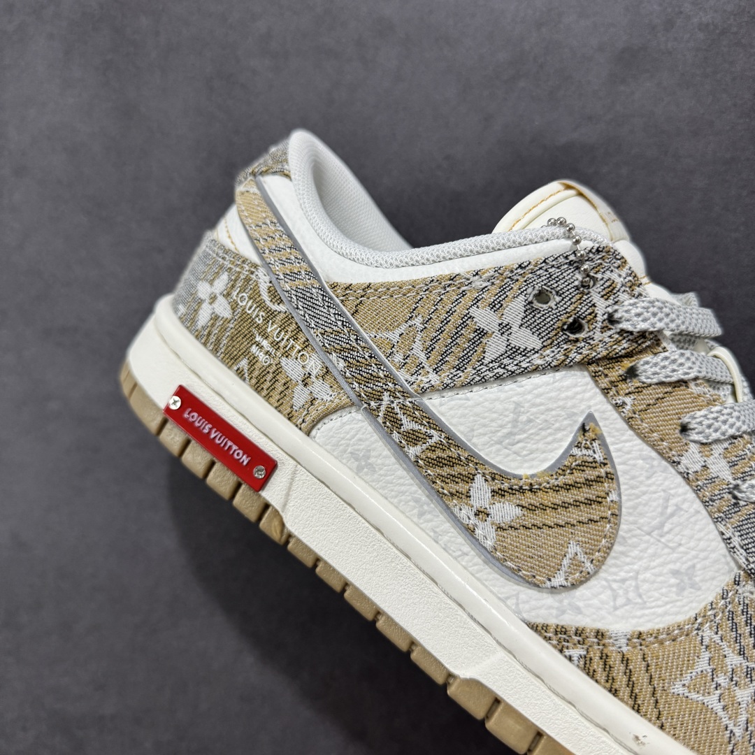 【定制版】Nike SB Dunk Low LV联名 卡其灰 周年高端定制 低帮休闲板鞋 SC9772-810