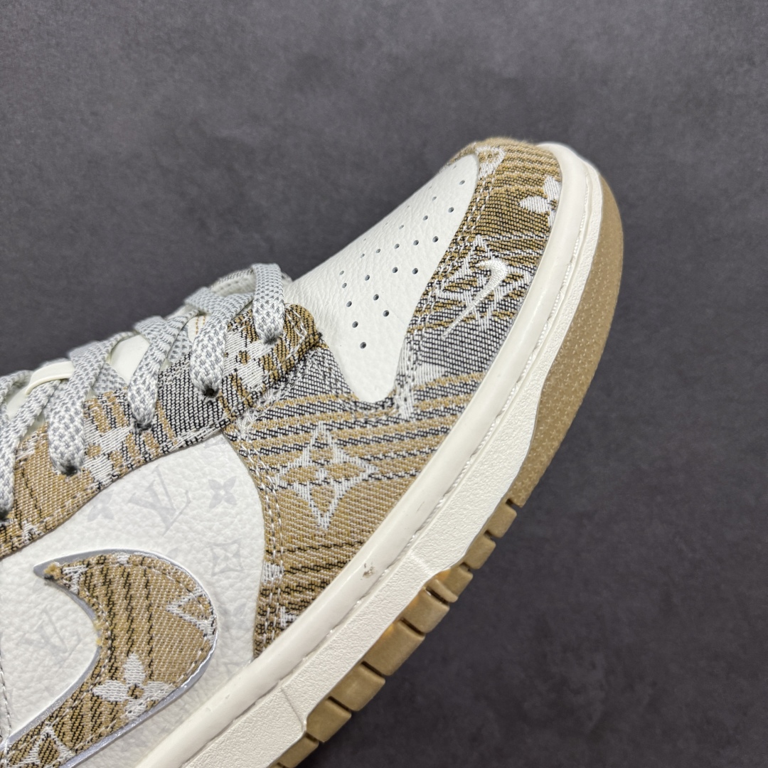 【定制版】Nike SB Dunk Low LV联名 卡其灰 周年高端定制 低帮休闲板鞋 SC9772-810