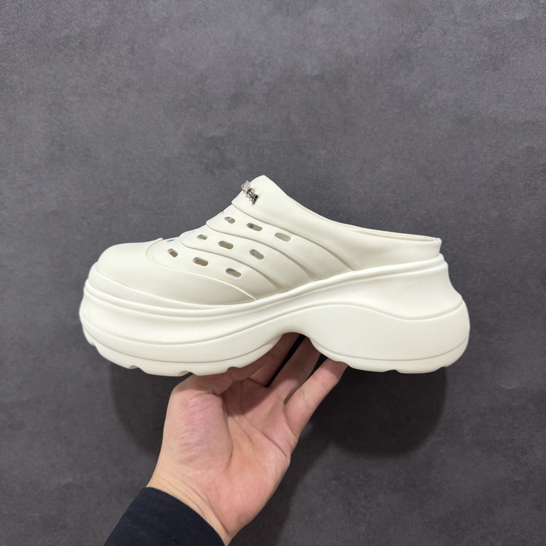 GG-CC 7.5CM 2025年夏季新款时尚厚底洞洞拖鞋女通勤沙滩凉拖 G25S1502