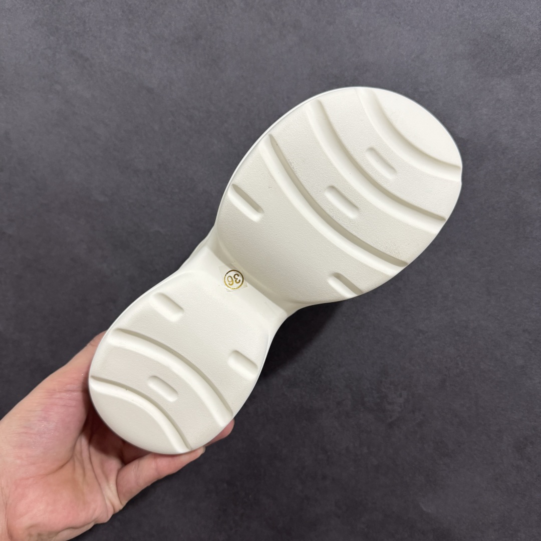 GG-CC 7.5CM 2025年夏季新款时尚厚底洞洞拖鞋女通勤沙滩凉拖 G25S1502