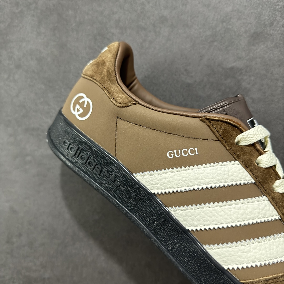【定制版】adidas Originals Gazelle INdoor x GUCCI 三叶草休闲防滑耐磨低帮板鞋 DD6604