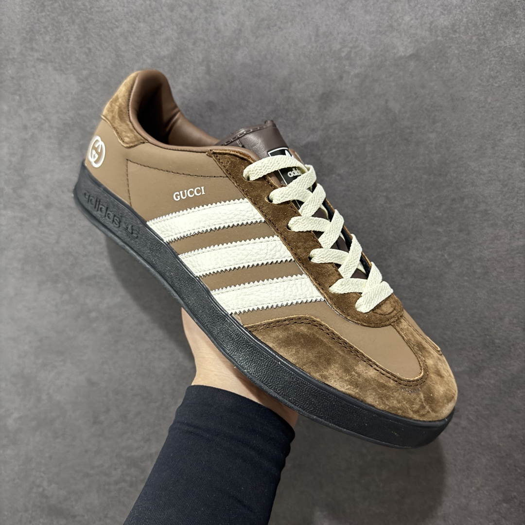 【定制版】adidas Originals Gazelle INdoor x GUCCI 三叶草休闲防滑耐磨低帮板鞋 DD6604