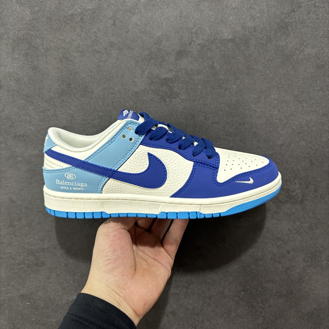 【定制版】Nike SB Dunk Low Balenciaga联名 深浅蓝拼接 周年高端定制 低帮休闲板鞋 ZH2598-275