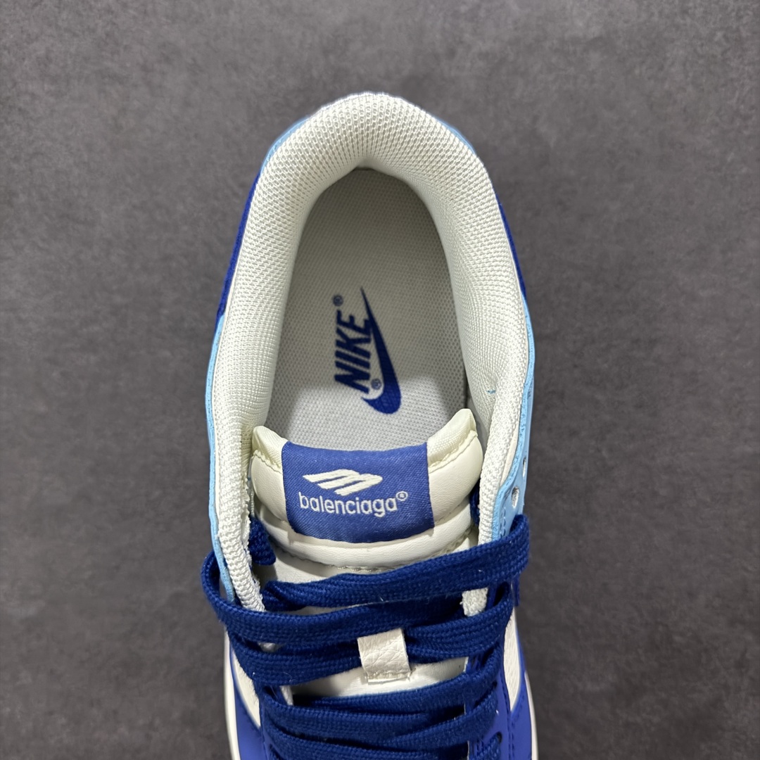 【定制版】Nike SB Dunk Low Balenciaga联名 深浅蓝拼接 周年高端定制 低帮休闲板鞋 ZH2598-275