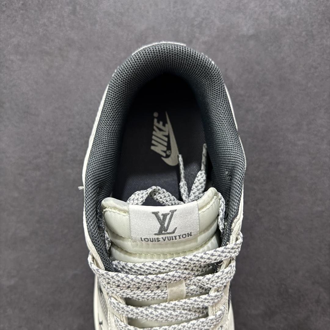 【定制版】Nike SB Dunk Low LV联名 米白印花白勾 周年高端定制 低帮休闲板鞋 FC1688-230