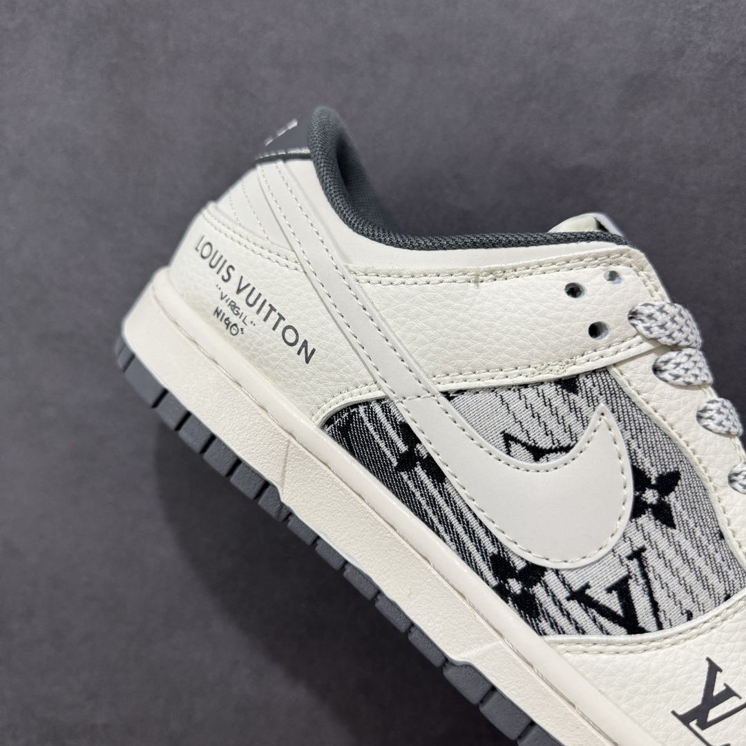 【定制版】Nike SB Dunk Low LV联名 米白印花白勾 周年高端定制 低帮休闲板鞋 FC1688-230