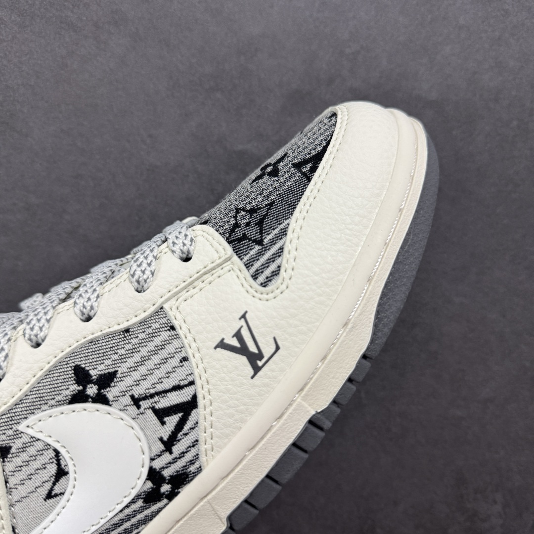 【定制版】Nike SB Dunk Low LV联名 米白印花白勾 周年高端定制 低帮休闲板鞋 FC1688-230