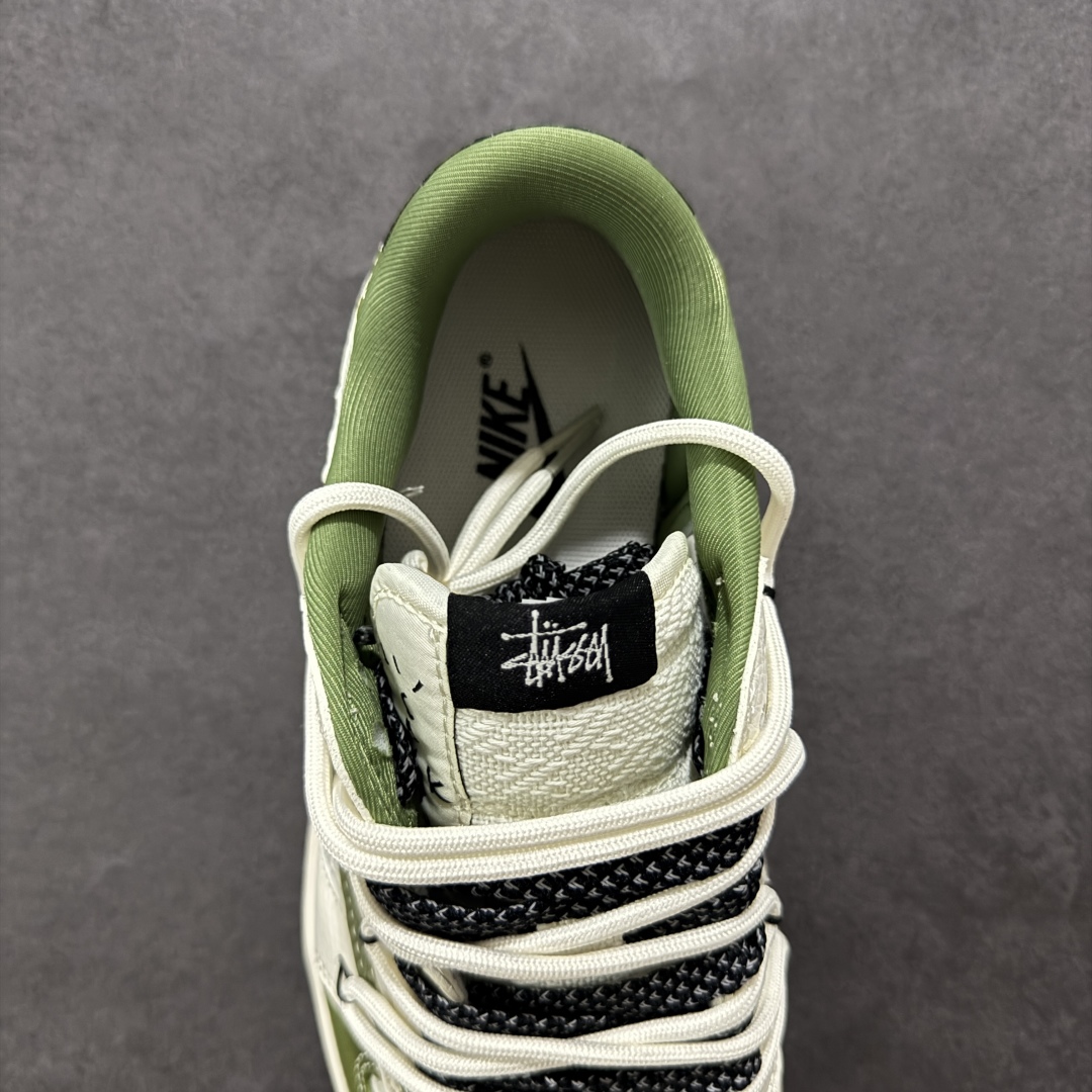 【定制版】Travis Scott x Fragment Design x Air Jordan 1 Low OG SP AJ1 斯图西联名 绿麻抽绳 低帮文化休闲板鞋 DM6868-104
