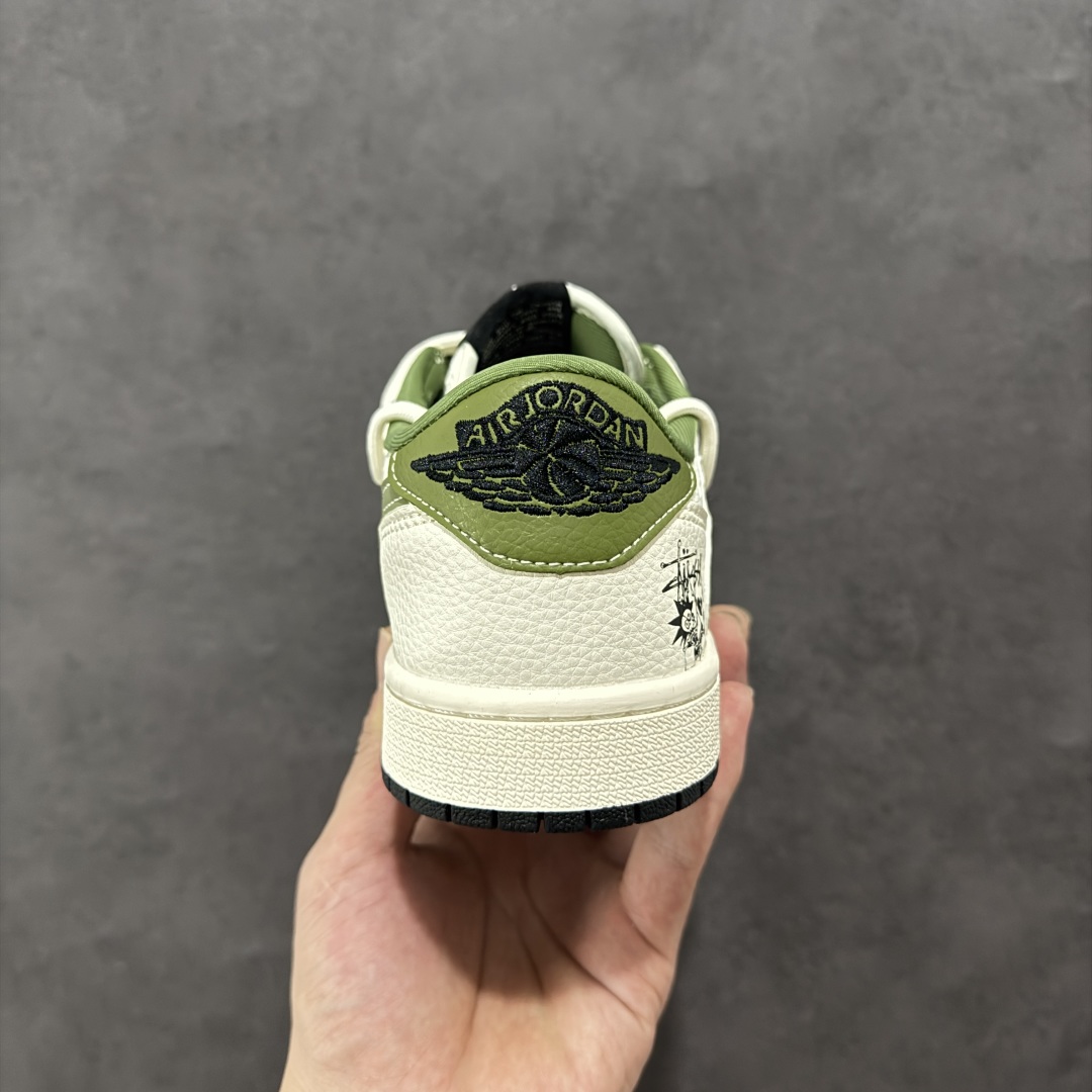 【定制版】Travis Scott x Fragment Design x Air Jordan 1 Low OG SP AJ1 斯图西联名 绿麻抽绳 低帮文化休闲板鞋 DM6868-104