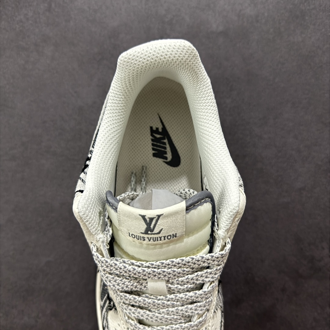 【定制版】Nike Air Force 1'07 Low LV联名 黑灰印花牛仔 空军一号低帮休闲板鞋 XS1958-587