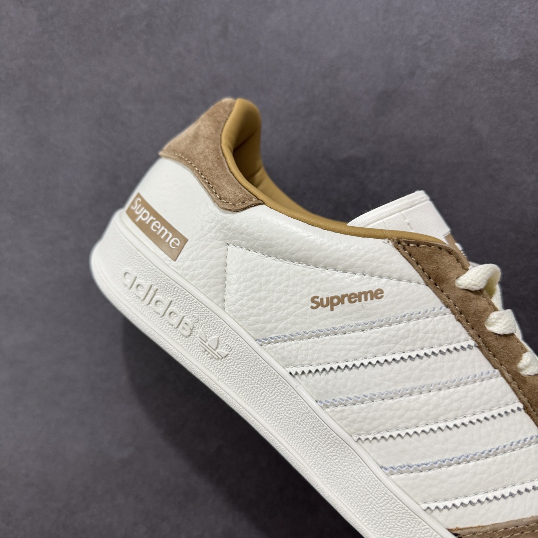 【定制版】AD Originals Gazelle INdoor x superme 三叶草休闲防滑耐磨低帮板鞋 DD6606
