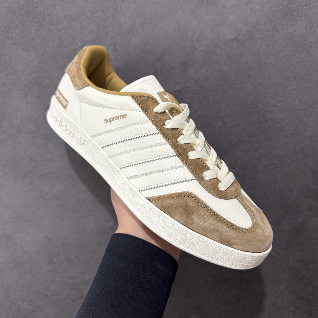 【定制版】AD Originals Gazelle INdoor x superme 三叶草休闲防滑耐磨低帮板鞋 DD6606