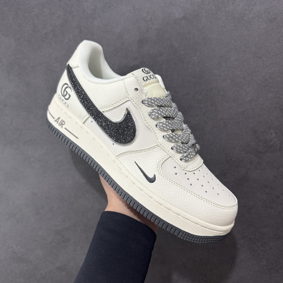 240 【定制版】Gucci x Nk Air Force 1’07 定制配色 古驰联名 空军一号低帮经典低帮休闲百搭板鞋 QY6818-606