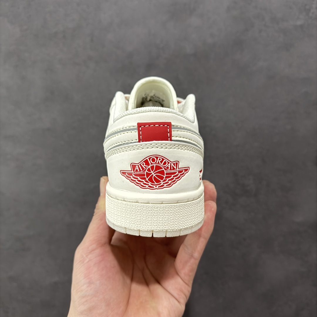 【定制版】Air Jordan 1 Low AJ1 乔1 Supreme联名 米白水晶底 高端定制低帮复古篮球鞋 XX3168-186