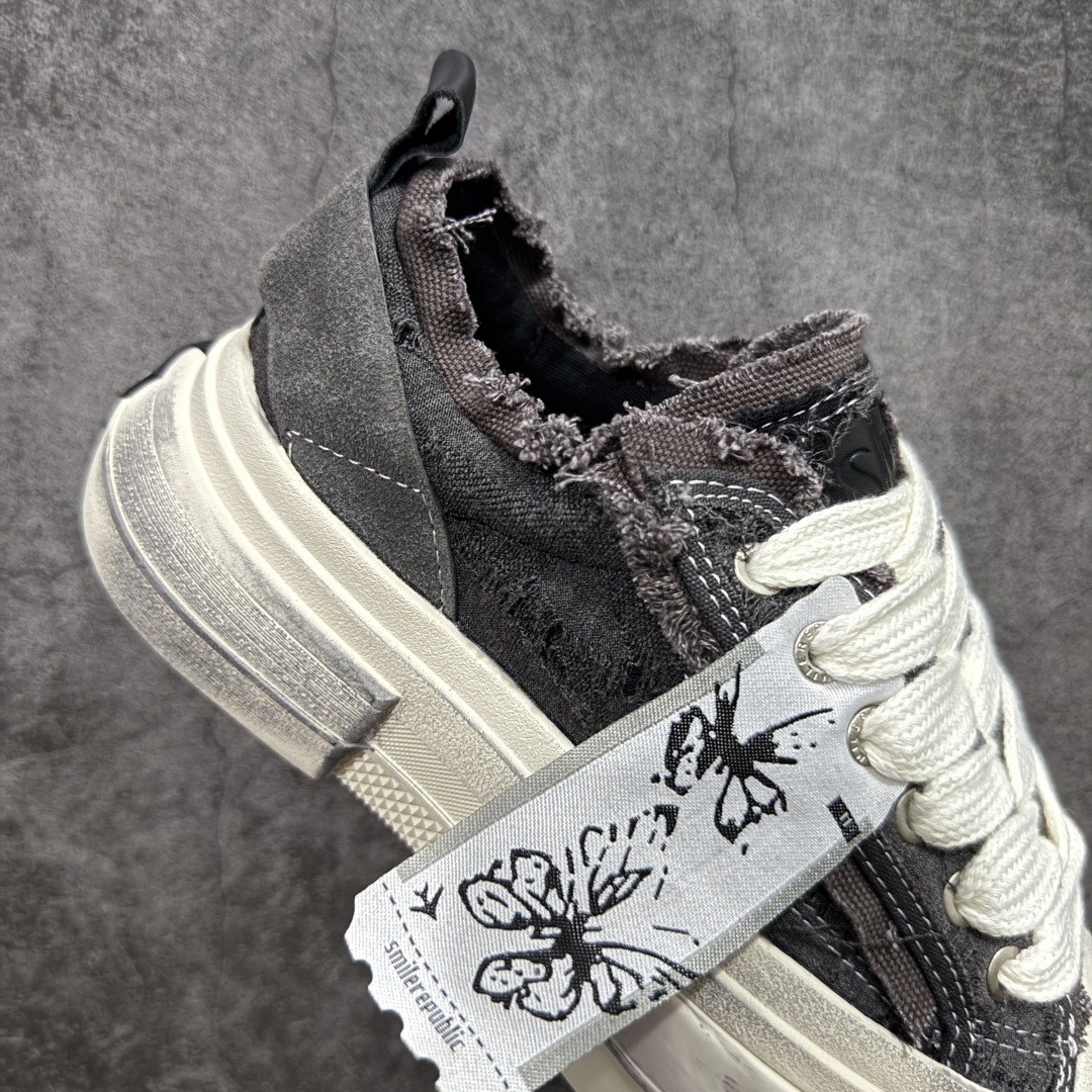 图片[7]-【广东纯原版本】SMILEREPUBLIC INCEPTION GRAY FRINGE 檀健次70s灰色流苏增高低帮帆布休闲鞋  #采用了高质量环保型帆布材料，经过多重精湛的工艺制作而成。以70年代盛兴的帆布鞋为设计灵感，将品牌logo镶嵌于鞋底，百搭时尚，尽显潮酷姿态！  尺码：35 36 37 38 39 40 41 42 43 44-选品中心