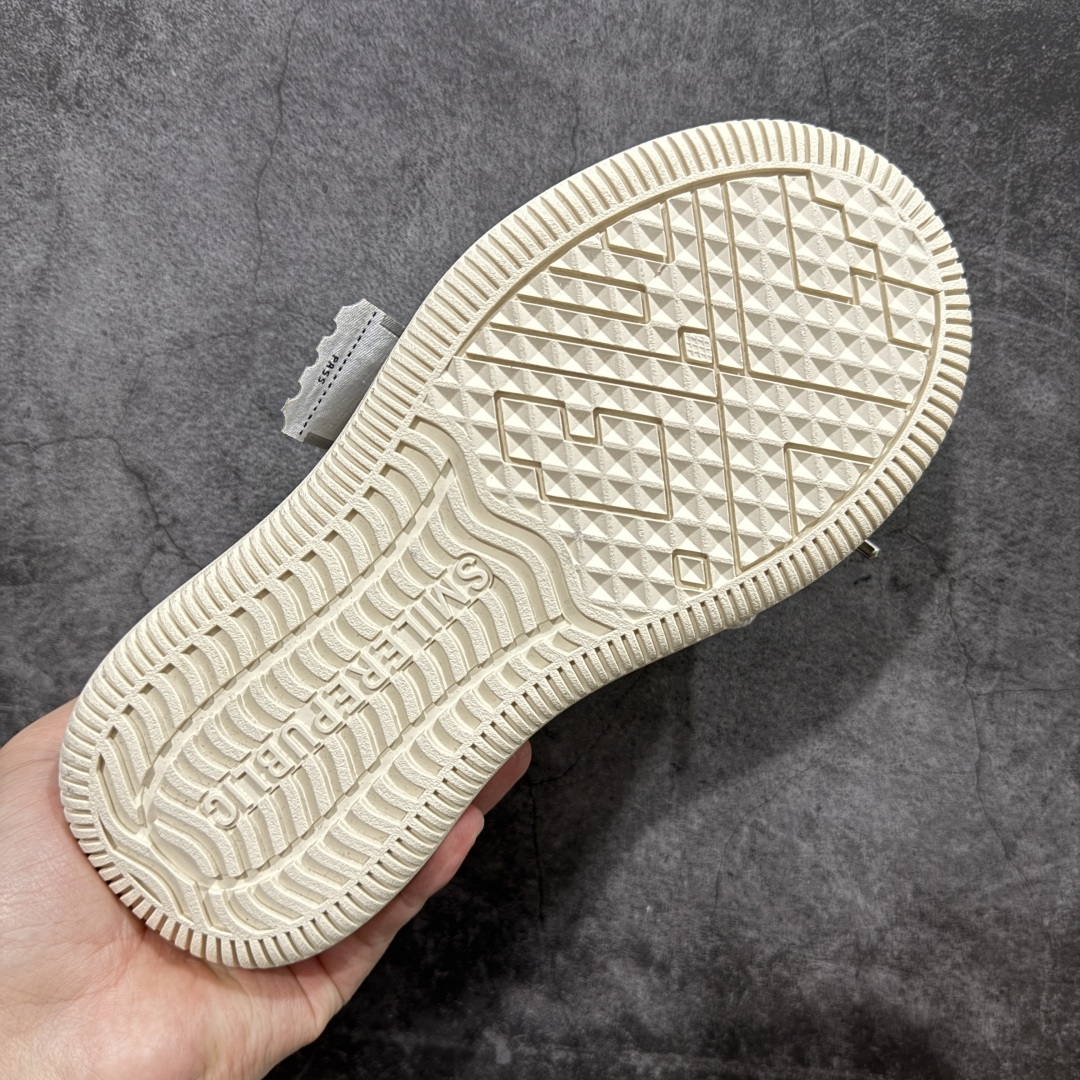 280 【广东纯原版本】檀健次主理新晋街头鞋履品牌SMILEREPUBLIC Canvas Sneakers Low 松糕厚底增高低帮反系带乞丐风帆布低帮休闲运动鞋“银白鳞片”SR20230101097