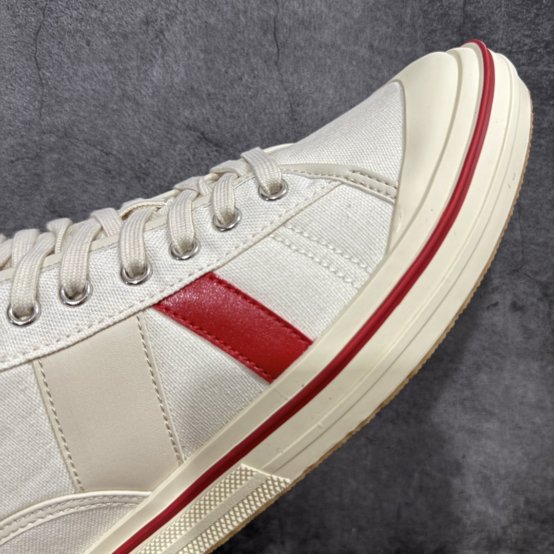 图片[6]-【YH版】意大利奢侈品牌-宝缇嘉/葆蝶家-Bottega Veneta Eliot Canvas Mid Sneakers 艾略特系列中帮复古舒适休闲运动板鞋“帆布红黄” 采用进口全工艺帆布鞋面鞋面材质 加入纤维革锁边处理 内嵌软质PU革贴合加厚恢复性EVA缓震脚垫 外置防变形耐磨TPU橡胶大底 尺码：35-45-选品中心